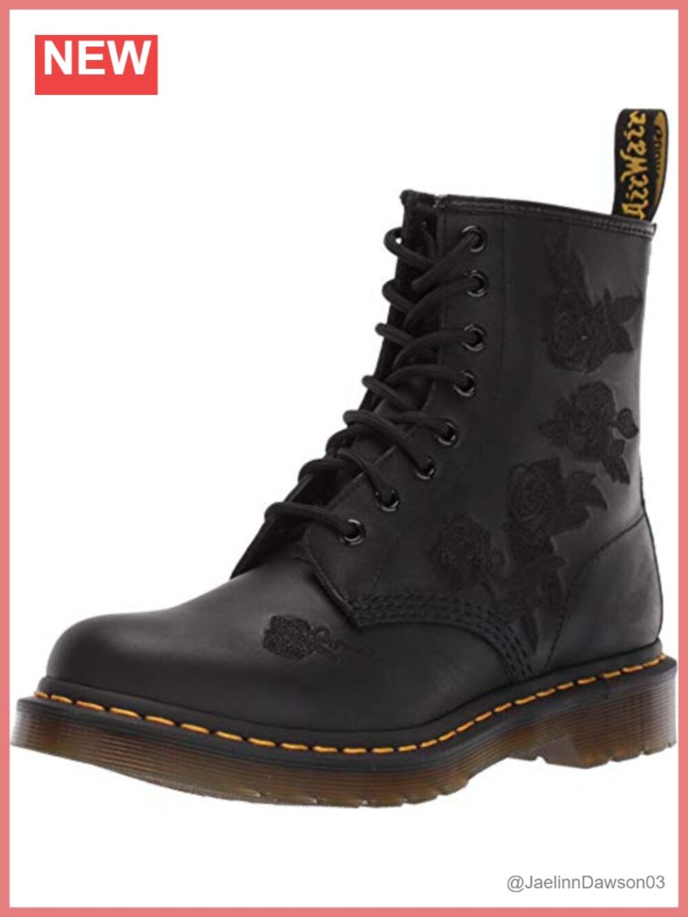 Dr. Martens 1460 Vonda Mono Lace Up Ankle Bootie Leather